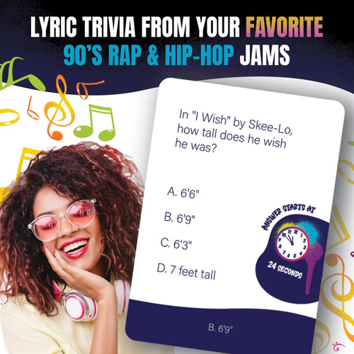 Lyric Legend 90s R&B Trivia Game